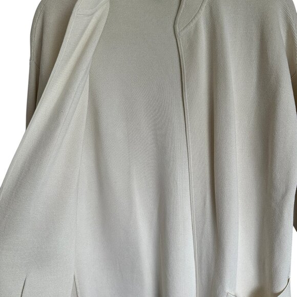 Eileen Fischer ivory silk cotton blend cardigan Size Petite Small - Picture 7 of 8